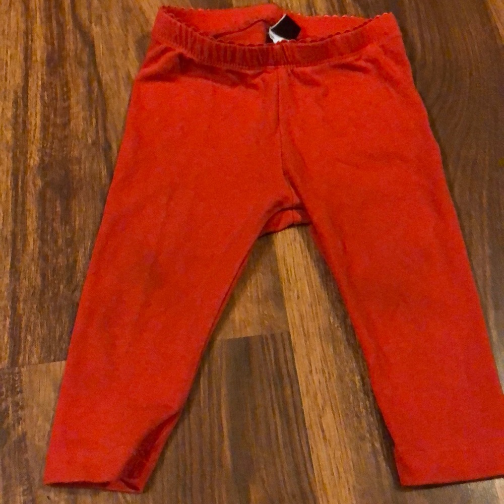 Tea red baby leggings
